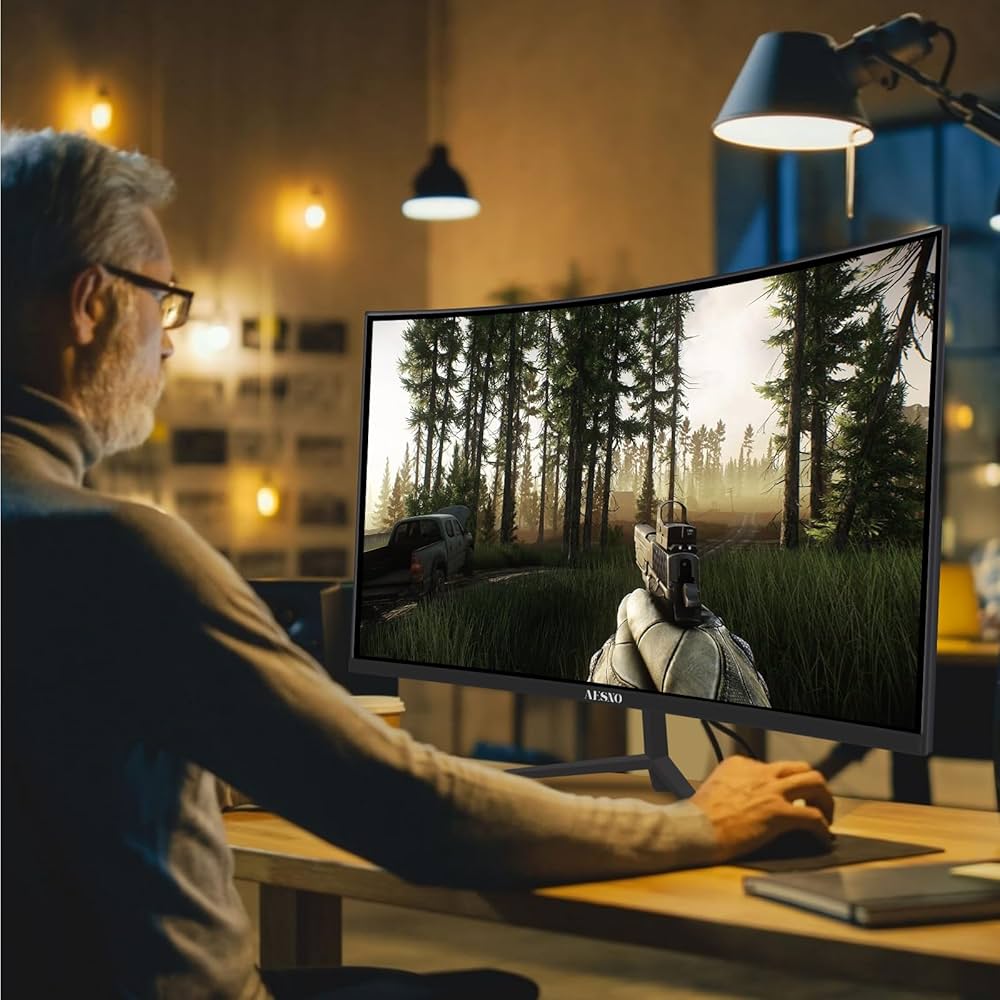 AESNO 27インチ ゲーミングモニター 165Hz Amazon.co.jp: AESNO ゲーミングモニター 27インチ 湾曲